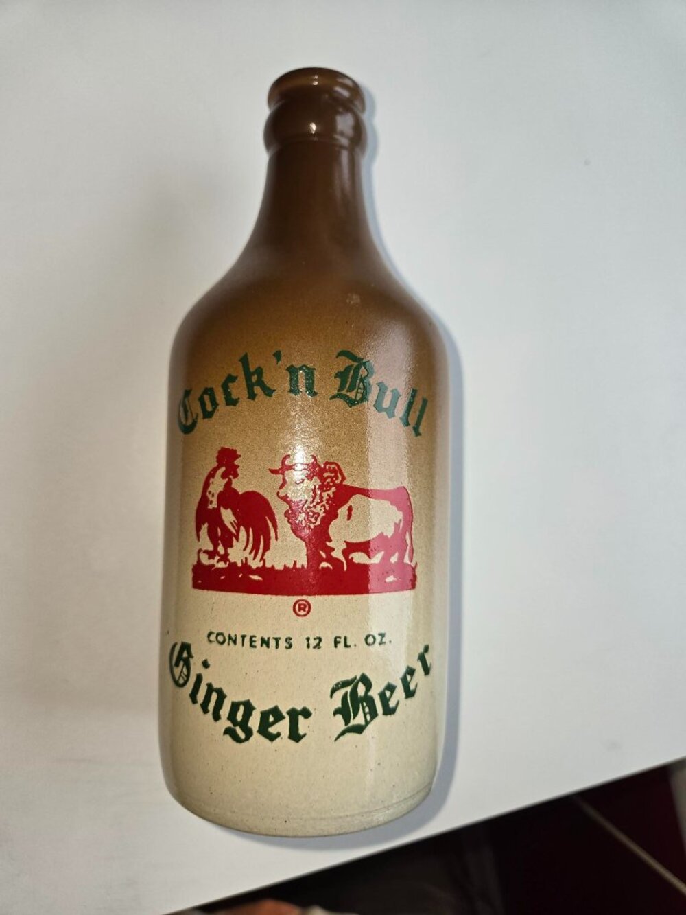 vintage Soda POP Bottle:  C 'N B GINGER BEER of LOS ANGLES - 12 oz